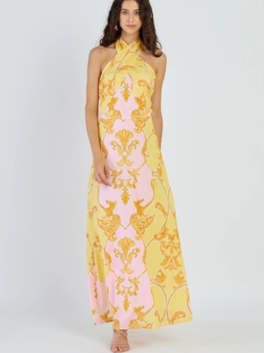 BEYOND By Vera | Dress Style '853 Jules' in SIRENS BLUSH Print (NEW) Size Small